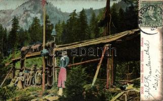 Alaska Indian burial ground, folklore