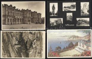 8 db régi, külföldi városképes lap (két angol, egy francia, egy finn, három észt és egy svéd)