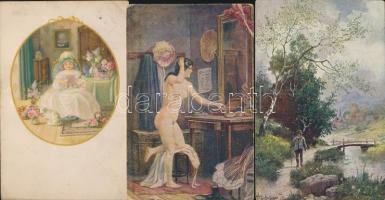 12 db régi, különböző tematikájú motívumlap