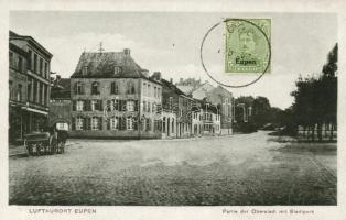 Eupen upper town with city park