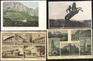 5 db régi városképes lap a történelmi Magyarország területéről