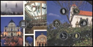 2010. 5Ft-200Ft 6klf db + "Pécs 2010 Európa Kulturális Fővárosa" Ag (999) emlékérem, szett...