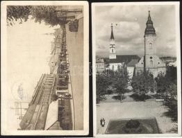 Losonc - 2 db régi városképes lap