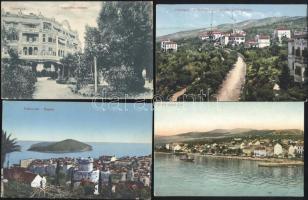 4 db régi városképes lap Horvátország területéről