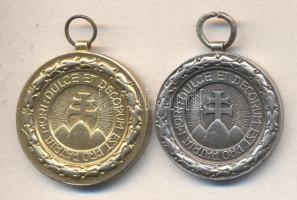 1930. "Középfokú Iskolák Sportköreinek Orsz. Szöv. Versenydíja" arany, ezüst fokozatú díjérmek szign.: Ludvig T:2