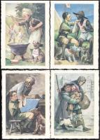 10 db régi, használatlan, jó minőségű cserkészlap, köztük nyolc Márton László szignójával