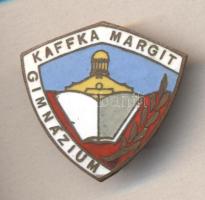 "Kaffka Margit Gimnázium" zománcozott iskolajelvény T:1-