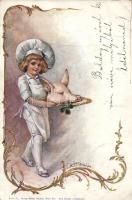 Chef, pig head, s: E. Döcker (ELÖ