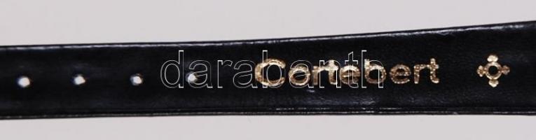 cca 1930 Rolex mechanikus karóra 925/1000 tisztaságú ezüst tokban, 15 köves szerkezettel, modern bőr...