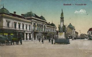 Szolnok Kossuth tér Sebők Nándor és Konsitszky György kereskedéseivel