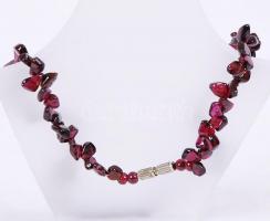 Gránát nyaklánc, h:41 cm
