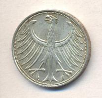NSZK 1972J 5M Ag T:2/3+
GFR 1972J 5 Mark Ag C:aXF