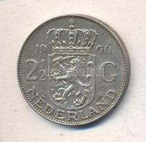 Hollandia 1960. 2 1/2G Ag "Julianna" T:2-
Netherlands 1960. 2 1/2 Gulden Ag "Juliana&...