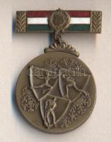 1963. "Magyar Népköztársaság Bajnokságai" I.O. Férfi (téli sportok) díjérem eredeti dísztokban T:1