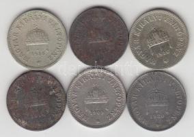 1909-1920. 10f (5x) klf + 1915-16. 10f Alpakka (2x) T:2,2-