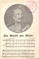 Wilhelm II., sheet music (cut)