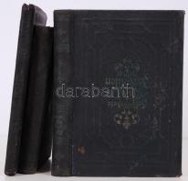 Judaika és esztétika témájú könyvtétel: 3db, német, ill. héber-német izraelita imádságoskönyv (cca 1...