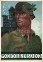 Bajtársi Szolgálat jótékonysági lapja / Military WWII charity call s: Nagy Lajos