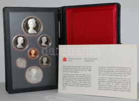 Kanada 1983. 1c-1$ 6klf db + 1$ Ag "Edmontoni Egyetemi Játékok", exkluzív szettben T:PP Dí...