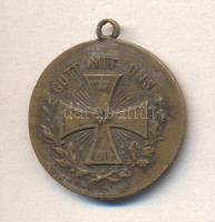 Német Birodalom 1914. "Generalfeldm. V. Hindenburg / Gott Mit Uns" Br medál T:3
German Emp...