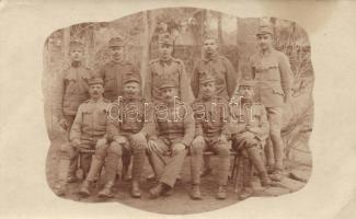 K.u.k. soldiers, WWI, Lőcse, group photo (EK)