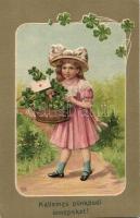 Pentacost, girl, litho, Emb.