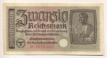 Német 3. Birodalom 1940-45. 20M T:II- German Third Reich 1940-45. 20 Reichsmark C:VF