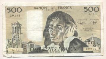 Franciaország 1981. 500Fr T:III (apró tűlyukak) France 1981. 500 Francs C:F