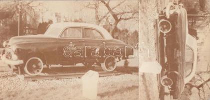 MÁV Pft-687 Alsóörs - Balatonalmádi sínautóbusz - 10 db egyforma, használatlan modern képeslap ellenőrző szelvénnyel