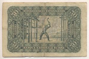 Svájc 1917. 50Fr T:III-
Switzerland 1917. 50 Francs C:VG