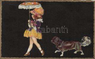 A girl with a dog, Colombo