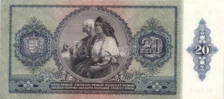 1941. 20P "005" (5x) egymás utáni sorszámmal! T:I