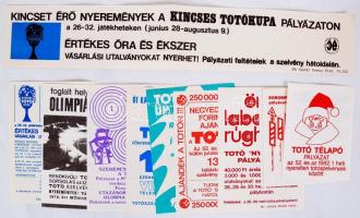 10db Totó reklámnyomtatvány