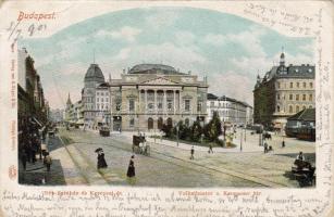 1901 Budapest Népszínház hosszúcímzéses (saroktörés)