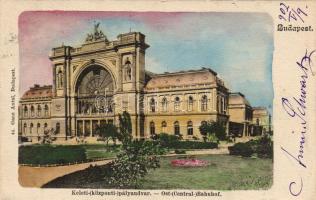 1902 Budapest Keleti pályaudvar hosszúcímzéses