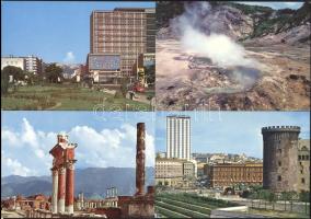 Érdekes, vegyes, modern képeslap tétel. 65 db la olaszországi városokról, illetve nagyalakú és kinyithatós lapok, érdekes megoldásokkal, leporellók és városképes füzetek (nem mind képeslap)