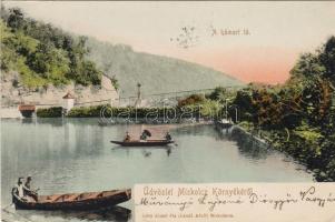 1900 Miskolcz a Hámori-tó hosszúcímzéses