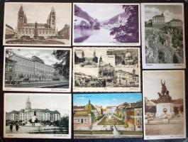 564 db háború előtti magyar városképes lap, érdekes változatos anyag jobbakkal