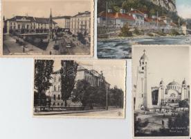 Erdély 82 db háború előtti városképes lap, érdekes változatos anyag jobbakkal