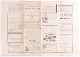 1895 Bécsi erdő turistatérkép + 1968-as Budapest térkép + 1911 es Bécs térkép / 2 vintage maps of Vi...