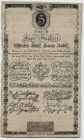 1806. 5G "Wiener-Stadt Banco-Zettel", vízjelle, szárazpecséttel T:III-
