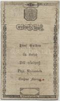 1806. 5G "Wiener-Stadt Banco-Zettel", vízjelle, szárazpecséttel T:III-