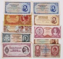 Vegyes bankjegy tétel 240db többféle papírpénzzel a korona, pengő és adópengő időszakból T:vegyes