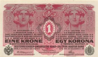 1916. 1K (4x) egymásutáni sorszámok! T:I-