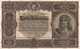 1920. 100K barna sor- és sorozatszámmal! T:II