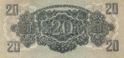 1944. 20P (2x) "Vöröshadsereg Parancsnoksága" egymásutáni sorszámmal! T:I