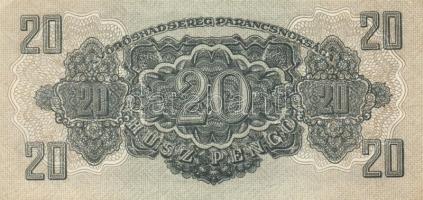 1944. 20P (2x) "Vöröshadsereg Parancsnoksága" egymásutáni sorszámmal! T:I
