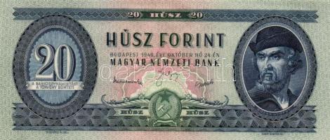 1949. 20Ft (2x) eltérő színárnyalat! T:I-,III