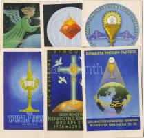 1938 6db klf képeslap Eucharisztikus Kongresszus