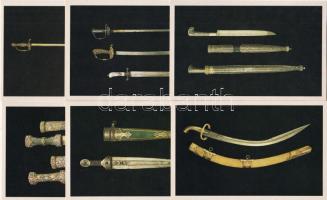 1988 6db képeslap régi orosz kardok